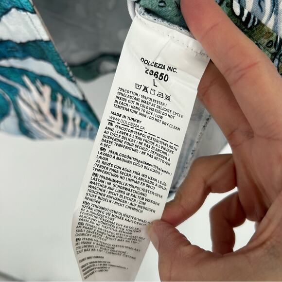 Art Simply by Dolcezza Art to Wear Tropical Print Jacket Size Large - Picture 6 of 7